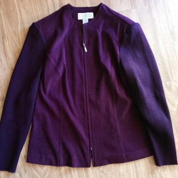 Norton Mcnaughton Burgundy Jacket - Picture 3 of 4